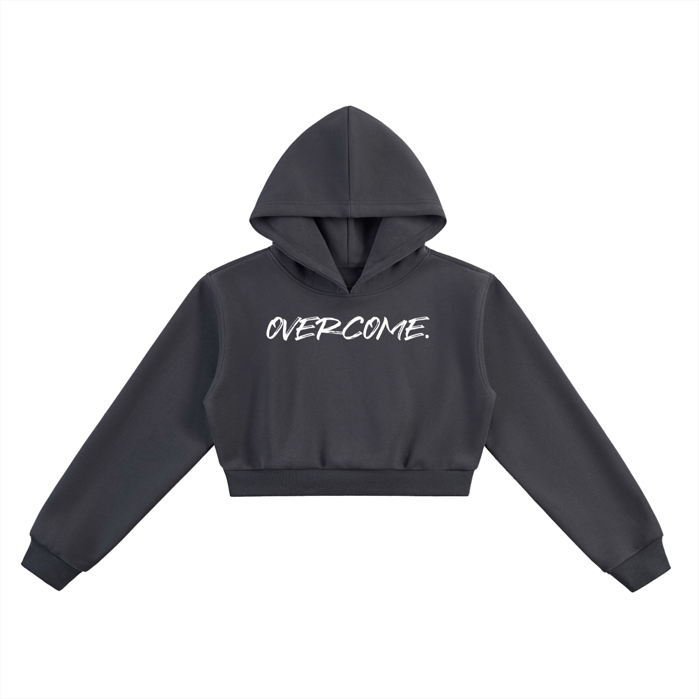 "Overcome." Women's Cropped Hoodie