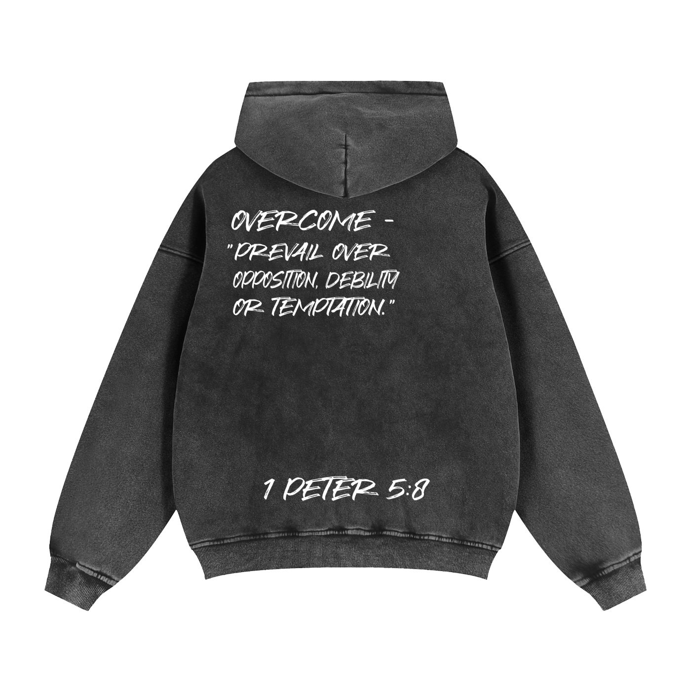"Overcome." Zip-Up Hoodie