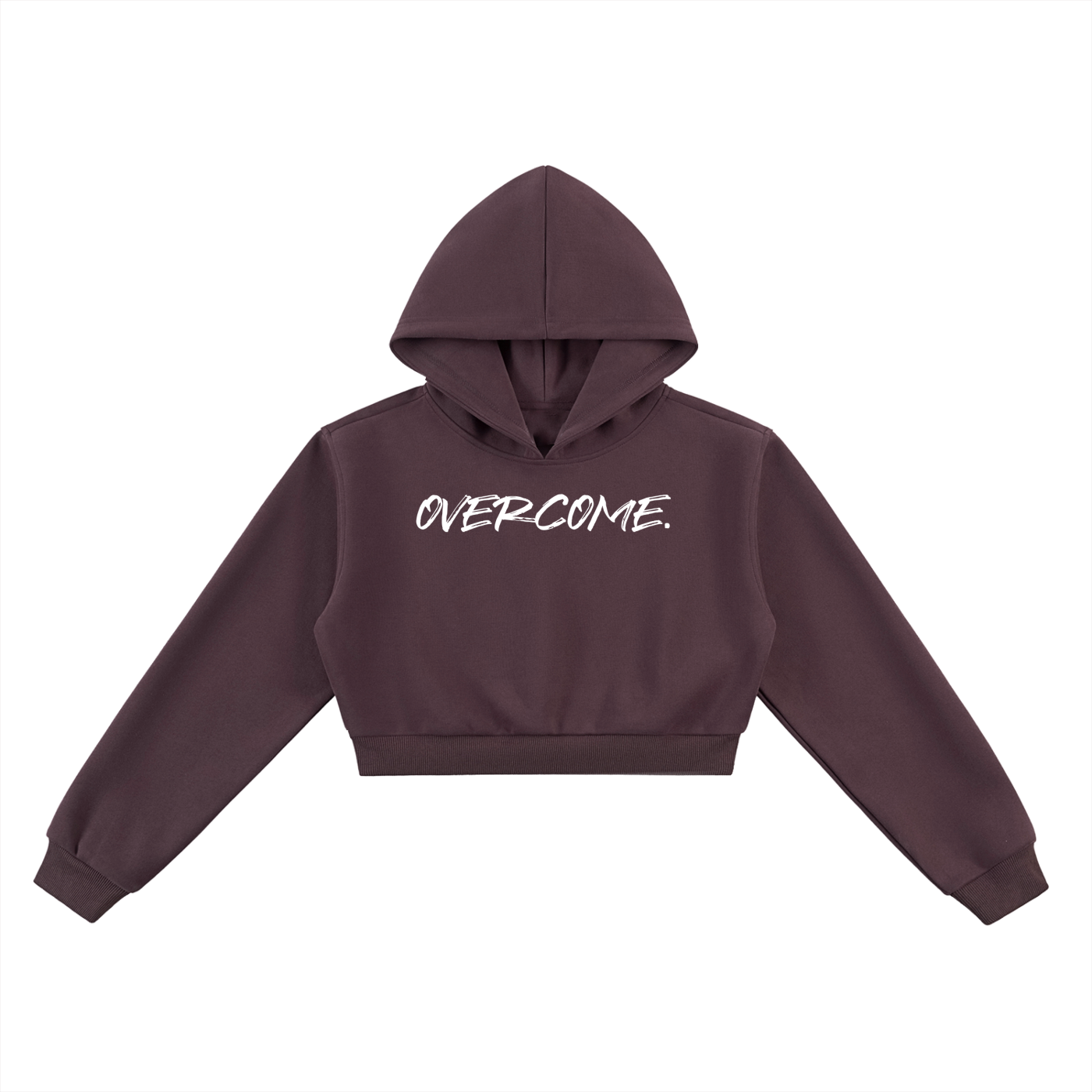 "Overcome." Women's Cropped Hoodie